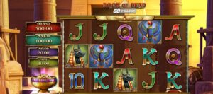 Book of Dead GO Collect slot review gameplay image – 250 spin test
