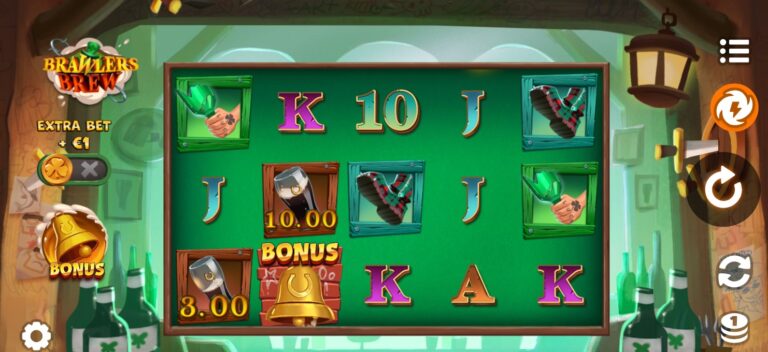 Brawler's Brew slot review gameplay image – 250 spin test