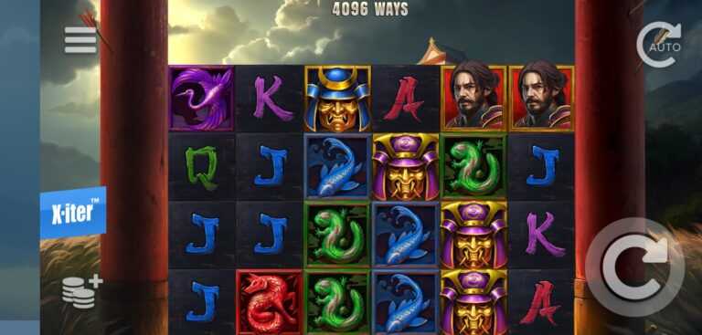 Bushido Gold slot review gameplay image – 250 spin test