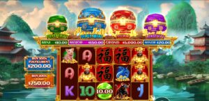 Chests of Cai Shen - Infinity slot review gameplay image – 250 spin test