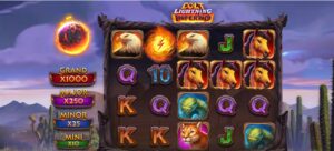 Colt Lightning Inferno slot review gameplay image – 250 spin test