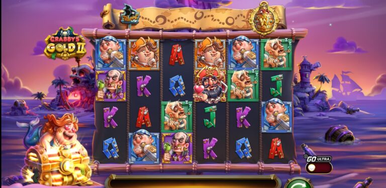 Crabby's Gold II slot review gameplay image – 250 spin test
