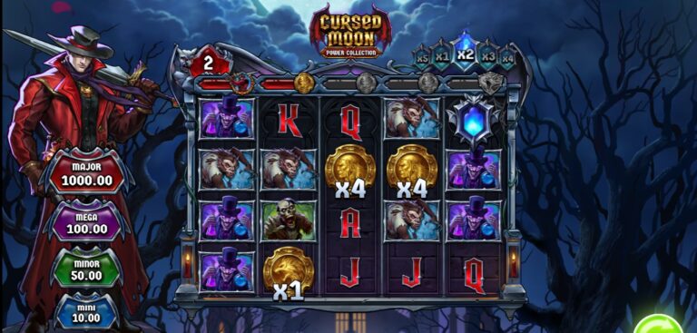 Cursed Moon Power Collection slot review gameplay image – 250 spin test