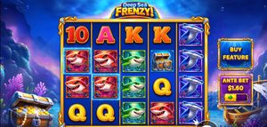 Deep Sea Frenzy slot review gameplay image – 250 spin test