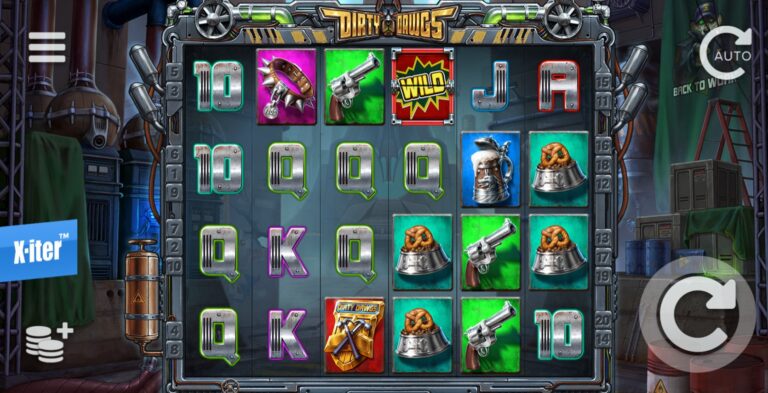 Dirty Dawgs of Nitropolis slot review gameplay image – 250 spin test