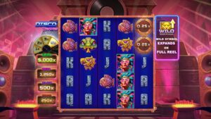Disco Inferno slot review gameplay image – 250 spin test