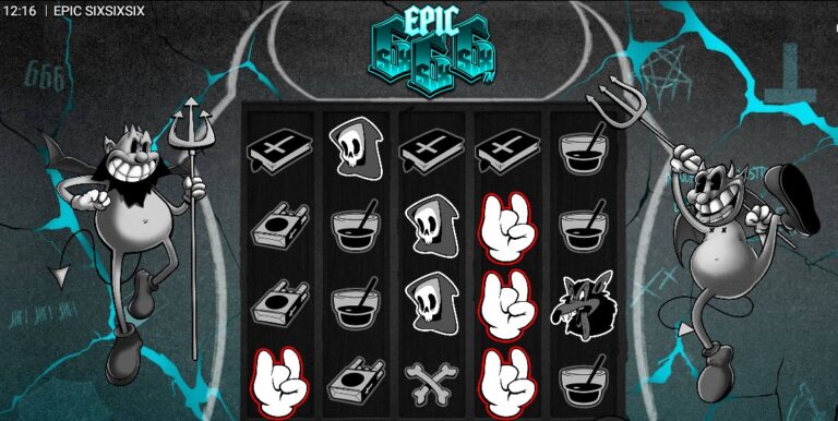 Epic SixSixSix slot review gameplay image – 250 spin test