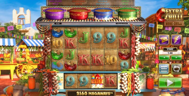 Extra Chilli More Chilli slot review gameplay image – 250 spin test