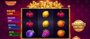 Fortune Coins Unlimited Fortune slot review gameplay image – 250 spin test