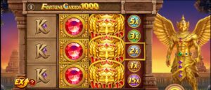 Fortune Garuda 1000 slot review gameplay image – 250 spin test
