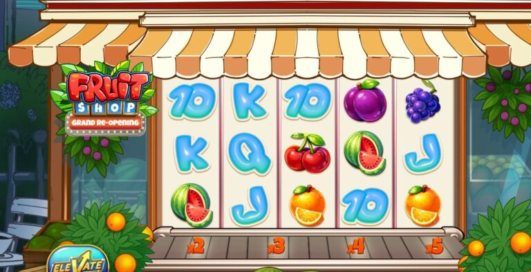 Fruit Shop Grand Re-Opening slot review gameplay image – 250 spin test