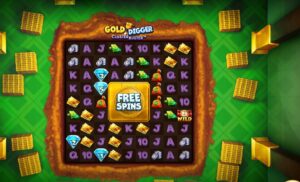 Gold Digger Clusterbuster slot review gameplay image – 250 spin test