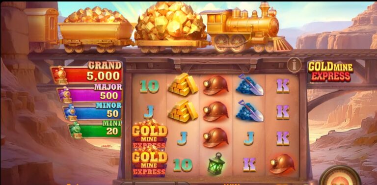Gold Mine Express slot review gameplay image – 250 spin test