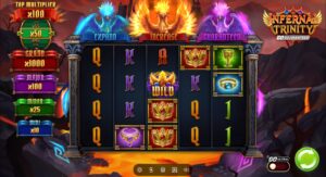 Infernal Trinity GO Guaranteed slot review gameplay image – 250 spin test