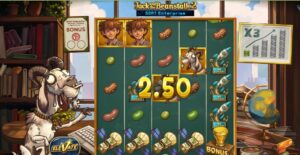 Jack and the Beanstalk 2 Goat Enterprise slot review gameplay image – 250 spin test
