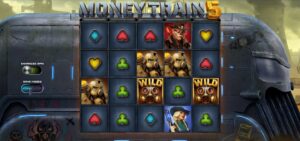 Money Train 5 slot review gameplay image – 250 spin test