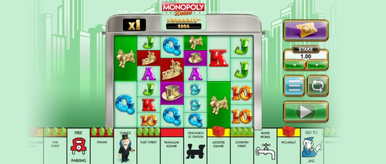 Monopoly Deluxe slot review gameplay image – 250 spin test