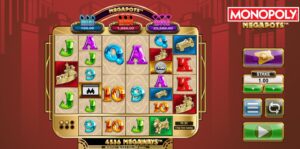 Monopoly Megapots slot review gameplay image – 250 spin test