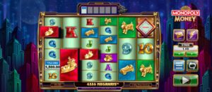 Monopoly Money slot review gameplay image – 250 spin test