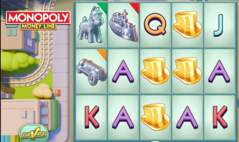 Monopoly Money Line slot review gameplay image – 250 spin test