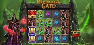 Necromancer's Gate slot review gameplay image – 250 spin test