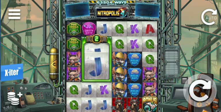Nitropolis 4 slot review gameplay image – 250 spin test