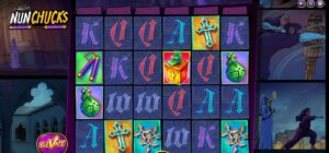 Nunchucks slot review gameplay image – 250 spin test