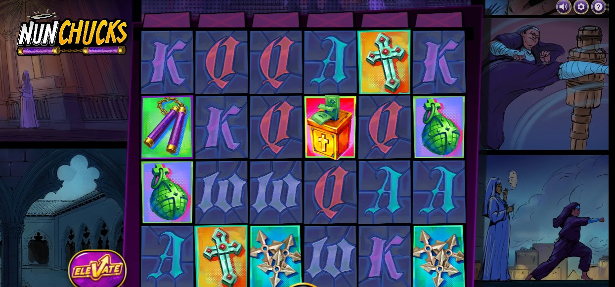 Nunchucks slot review gameplay image – 250 spin test