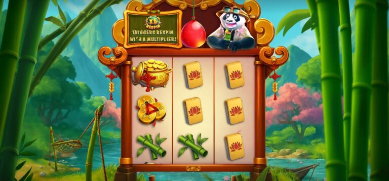 Panda Goes Boom slot review gameplay image – 250 spin test