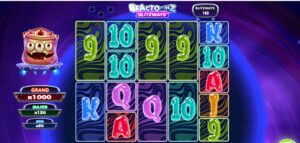 Reactoonz Blitzways slot review gameplay image – 250 spin test