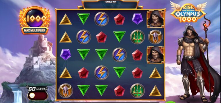 Rise of Olympus 1000 slot review gameplay image – 250 spin test
