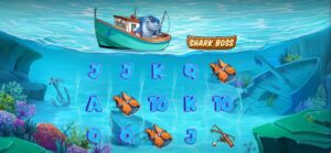 Shark Boss slot review gameplay image – 250 spin test