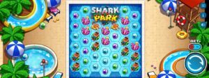 Shark Park slot review gameplay image – 250 spin test