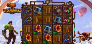Steamrunners slot review gameplay image – 250 spin test