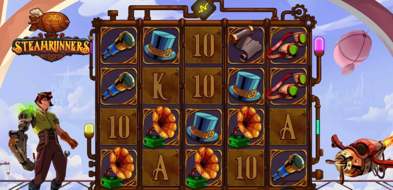 Steamrunners slot review gameplay image – 250 spin test