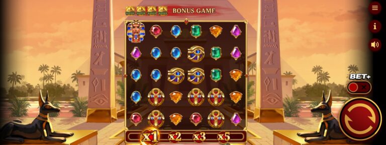 Temple of Akhet slot review gameplay image – 250 spin test