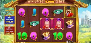 The Dog House Royal Hunt slot review gameplay image – 250 spin test
