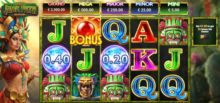 The Jade Path Hold & Win slot review gameplay image – 250 spin test