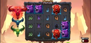 Triple Beasts of Fortune slot review gameplay image – 250 spin test
