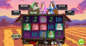 Unigoat slot review gameplay image – 250 spin test
