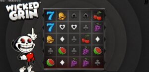 Wicked Grin slot review gameplay image – 250 spin test