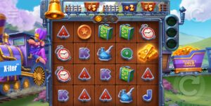 Wondertrain slot review gameplay image – 250 spin test