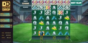 World Class Kick Off slot review gameplay image – 250 spin test