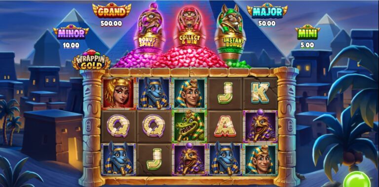 Wrappin Gold slot review gameplay image – 250 spin test